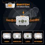 EverBrite 4-Mode LED Headlamp, Water-Resistant, 2-Pack
