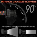 Rechargeable 3000 Lumens LED Headlamp with Motion Sensor