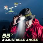 Mossy Oak 600 Lumens Rechargeable Headlamp - Lightweight & Waterproof