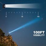 KunHe 2-Pack LED Red/White Headlamps for Outdoors