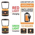 Rechargeable 1800LM LED Camping Lantern 2 Pack