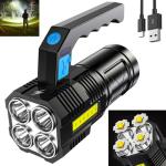 Wrrozz High Lumens USB Rechargeable Tactical Flashlight