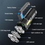 Wrrozz High Lumens USB Rechargeable Tactical Flashlight