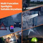 WEILAI Superbright USB Rechargeable Tactical Spotlight