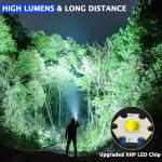 Rechargeable High Lumens Tactical Flashlight L9000