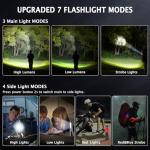 Rechargeable High Lumens Tactical Flashlight L9000