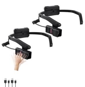 KunHe Rechargeable LED Headlamp with Earhooks, 5 Modes