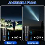3-Pack Super Bright Rechargeable Tactical Flashlights