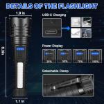 3-Pack Super Bright Rechargeable Tactical Flashlights