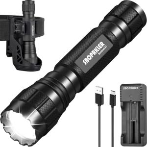 High Lumens Tactical Flashlight with Holster