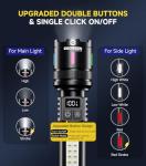 Esgreen LED Rechargeable Flashlights 2-Pack, Bright and Compact