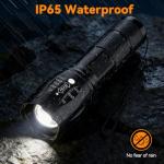 2 Pack High Lumens Zoomable LED Tactical Flashlights