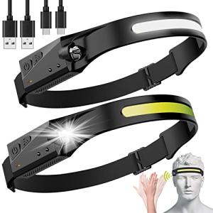 Avlxt LED Headlamp 2 Pack - Rechargeable and Waterproof