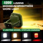 MOSLIGHTING 4000LM Portable Waterproof Work Light