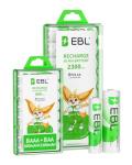 EBL 16 Rechargeable AA and AAA Battery Set