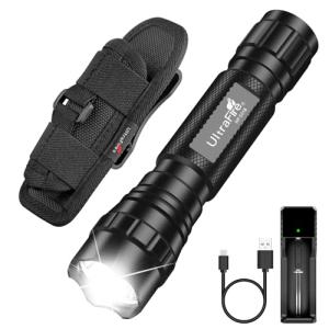 ULTRAFIRE 1000 Lumen Tactical Flashlight with Holster