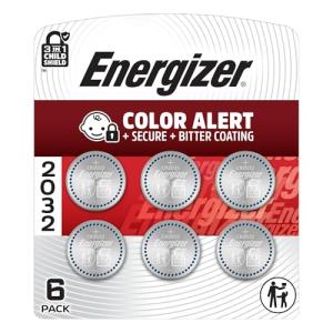 Energizer 2032 Lithium Coin Batteries - 6 Pack