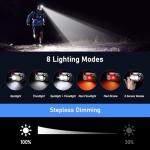 Blukar 2000L Rechargeable Motion Sensor Headlamp - 2 Pack