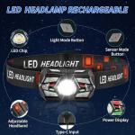 3-Pack Rechargeable Super Bright LED Headlamps
