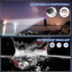 3-Pack Rechargeable Super Bright LED Headlamps
