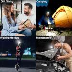 2000 Lumen Rechargeable Headlamp Flashlight 3-Pack