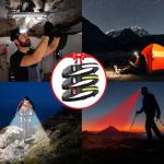Rechargeable 3-Pack LED Headlamps with Motion Sensor