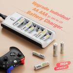 EBL 8-Bay Rechargeable Battery Set and Charger