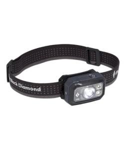 BLACK DIAMOND Storm 400 LED Headlamp, Waterproof and Dimmable Battery Powered Headlamp for Camping, Hiking, Hunting, Fishing, Work with Red Light Headlamp Mode, Graphite