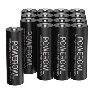 POWEROWL 2800mAh AA Rechargeable Batteries - 16 Pack