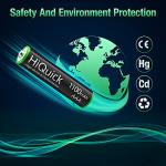 HiQuick Rechargeable AAA Batteries, 8 Pack, 1100mAh