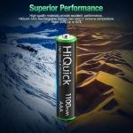 HiQuick Rechargeable AAA Batteries, 8 Pack, 1100mAh