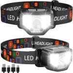 Rechargeable 1200 Lumen LED Headlamp 2-Pack