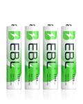 EBL 1100mAh AAA Rechargeable Batteries, 4-Pack