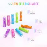 EBL 10-Pack Rechargeable AAA NiMH Batteries 1100mAh