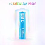 EBL 10-Pack Rechargeable AAA NiMH Batteries 1100mAh