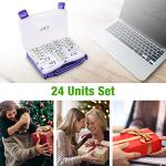 EBL Purple Power Battery Box with 12 AA, 8 AAA Batteries