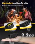 Rechargeable LED Headlamps with Motion Sensor - 2 Pack