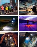 Rechargeable LED Headlamps with Motion Sensor - 2 Pack