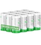 DURNERGY 12-Pack CR123A Lithium Batteries 3 Volt