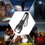 Bright Rechargeable Tactical Flashlights - 2 Pack