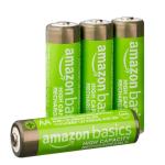 4-Pack Rechargeable AA NiMH Batteries, 2400 mAh