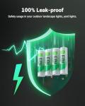 EBL Rechargeable AA Solar Batteries, Pack of 12