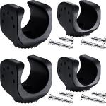 Jetec 4-Pack Flashlight Mounting Brackets with Clips