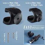 Jetec 4-Pack Flashlight Mounting Brackets with Clips