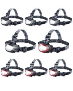 Lichamp 8-Pack Super Bright Camping Headlamps