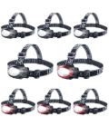 Lichamp 8-Pack Super Bright Camping Headlamps