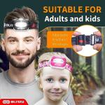 Lightweight Waterproof LED Headlamp with Red & White Light