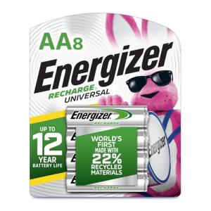 Energizer Universal 8-Pack Rechargeable AA Batteries
