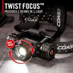 Coast XPH34R 2075 Lumen Rechargeable LED Headlamp