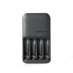 4-Bay AA/AAA Battery Charger with Rechargeable Batteries